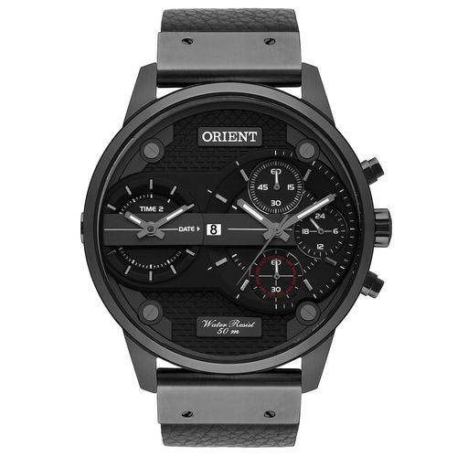 Relogio Orient Masculino Mpsct001 P1px Preto Couro Crono