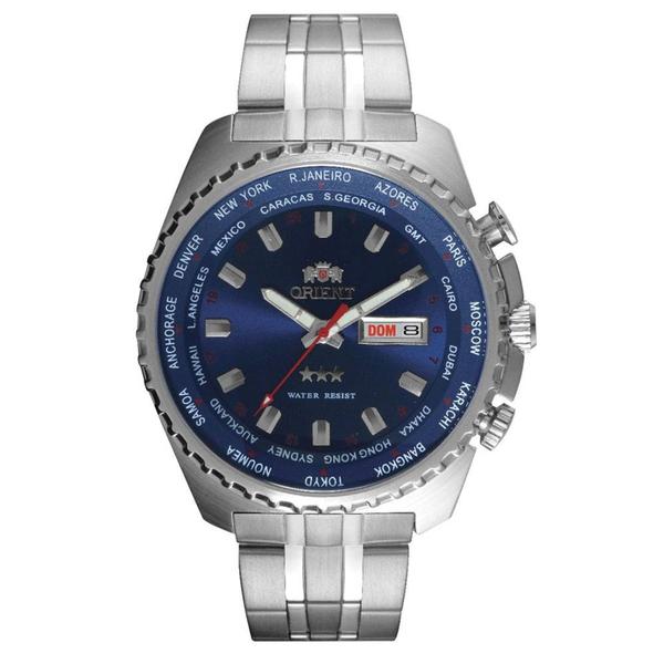 Relógio Orient Masculino Prata Automatic 469SS057 D1SX Analógico 10 Atm Cristal Mineral