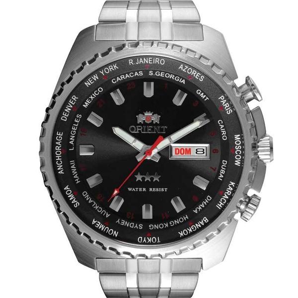 Relógio Orient Masculino Prata Automatic 469SS057 P1SX Analógico 10 Atm Cristal Mineral