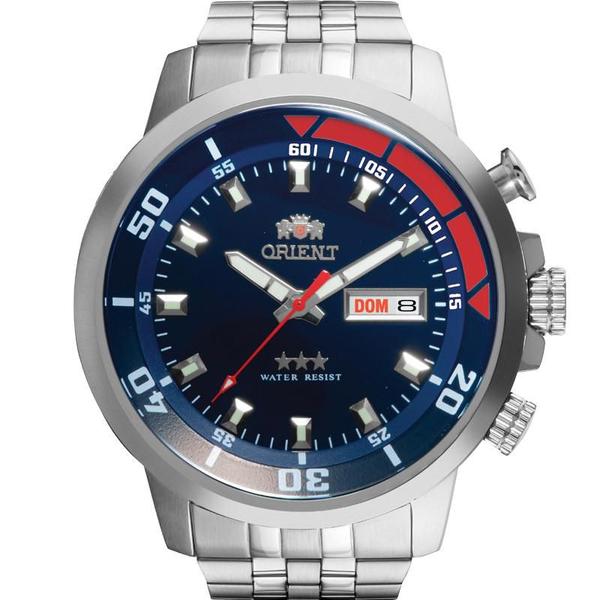 Relógio Orient Masculino Prata Automatic 469SS058 D1SX Analógico 10 Atm Cristal Mineral