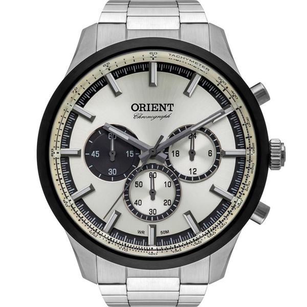 Relógio Orient Masculino Prata Chronograph MBSSC206S1SX