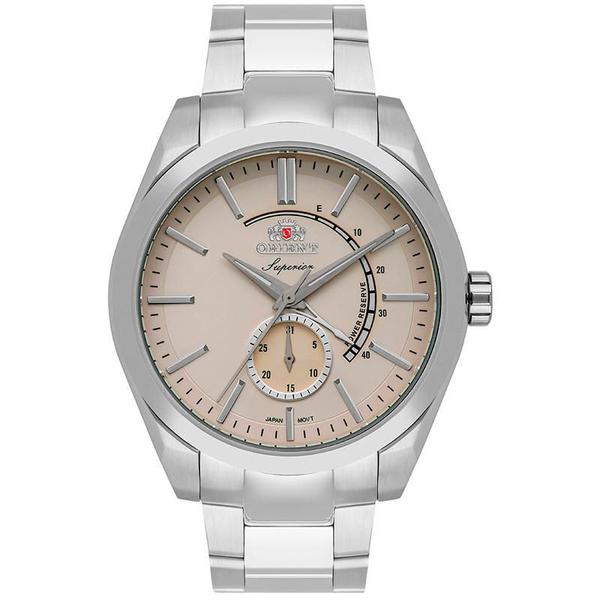 Relógio Orient Masculino Prata e Bege - NE5SS001 T1SX