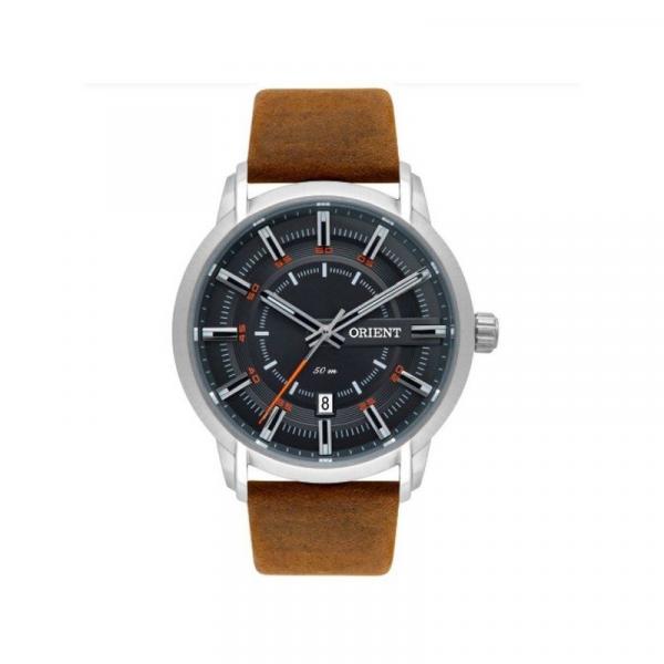 Relógio Orient Masculino Prata/Marrom Mbsc1028 G1Nx