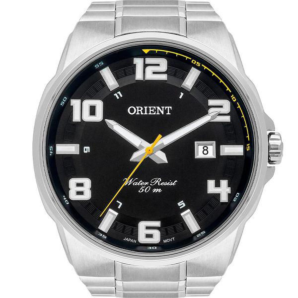 Relógio Orient Masculino Prata MBSS1366P2SX Analógico 5 Atm Cristal Mineral Tamanho Médio