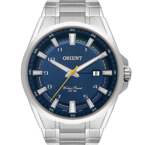 Relógio Orient Masculino Prata MBSS1367D2SX Analógico 5 Atm Cristal Mineral Tamanho Médio