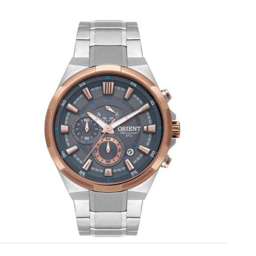 Relógio Orient Masculino Prata/Rosê MTSSC017 G1SX