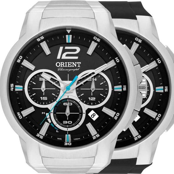 Relógio Orient Masculino Prata TROCA PULSEIRAS MBSSC169P2SX