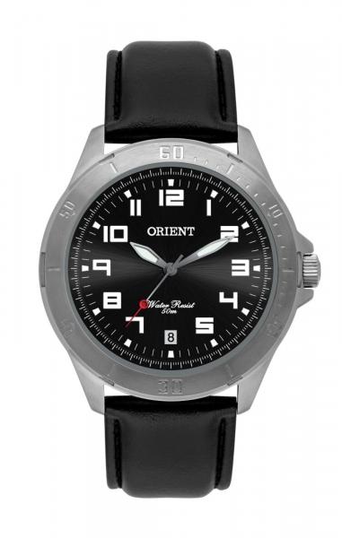 Relógio Orient Masculino Pulseira de Couro Analógico MBSC1032 G2PX