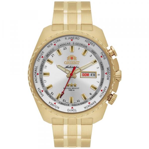 Relógio Orient Masculino Ref: 469gp057 S1kx Automático GMT