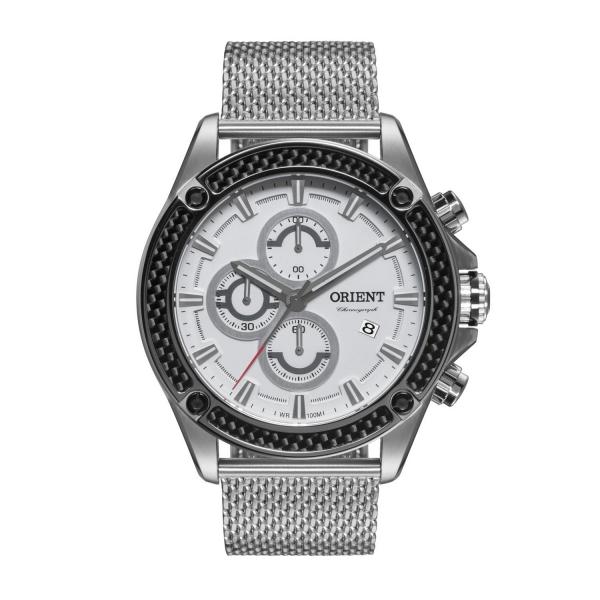 Relógio Orient Masculino Ref: Mbssc134 S1sx Cronógrafo Pulseira Mesh