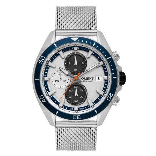 Relógio Orient Masculino Ref: Mbssc179 S1sx Cronógrafo Pulseira Mesh