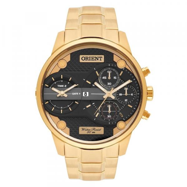 Relógio Orient Masculino Ref: Mgsst001 P1kx Dual Time Dourado