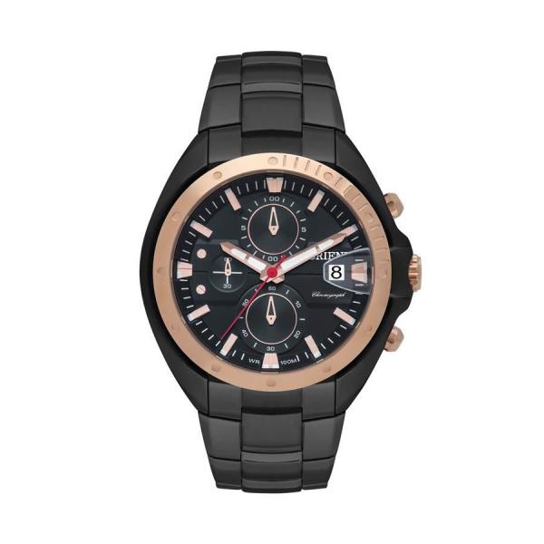 Relógio Orient Masculino Ref: Mtssc029 P1px Cronógrafo Black