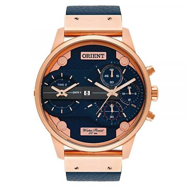 Relógio Orient Masculino Rose e Azul - MRSCT001 D1DX