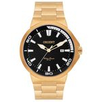 Relógio Orient Masculino Sport Analógico Dourado E Preto Mgss1104a P1kx