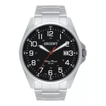 Relógio Orient MBSS1171 S2SX masculino prateado mostrador preto