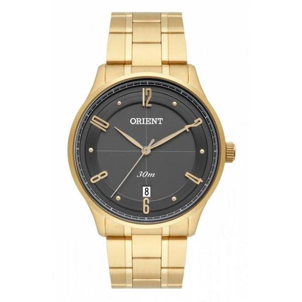 Relógio Orient MGSS1126 G2KX masculino dourado mostrador grafte
