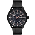 Relógio Orient MPSS1010 G1PX masculino preto mostrador preto