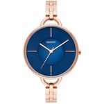 Relógio Orient Rosê Azul Feminino Frss0026 D1rx