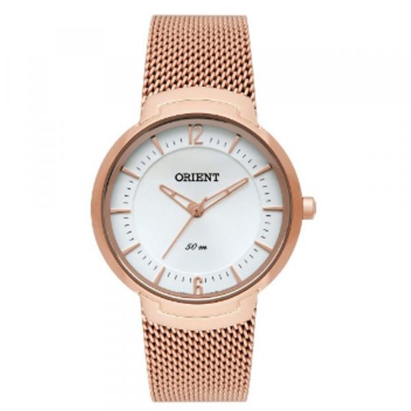 Relógio Orient Rose Gold Slim Feminino Frss0038 S2rx