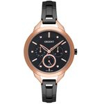 Relógio Orient Rose/ Preto Calendário Feminino Ftssm040 P1px