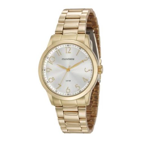 Relógio Original Feminino Dourado Mondaine 99240lpmvde1