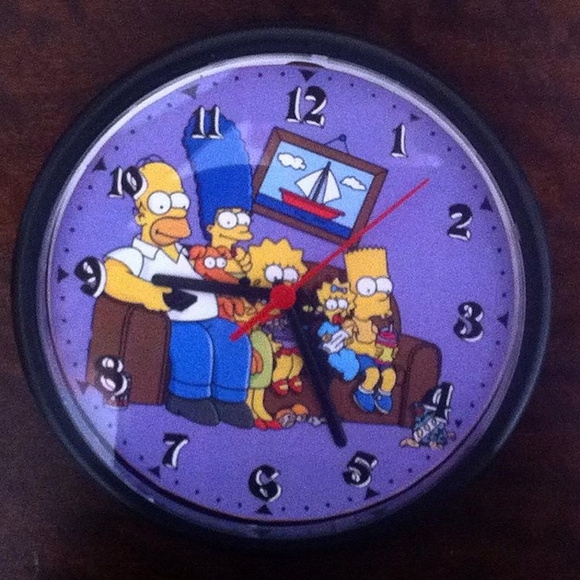 Relógio os Simpsons Bart Homer Lisa Palhaço Krusty Seriado - Artesanato