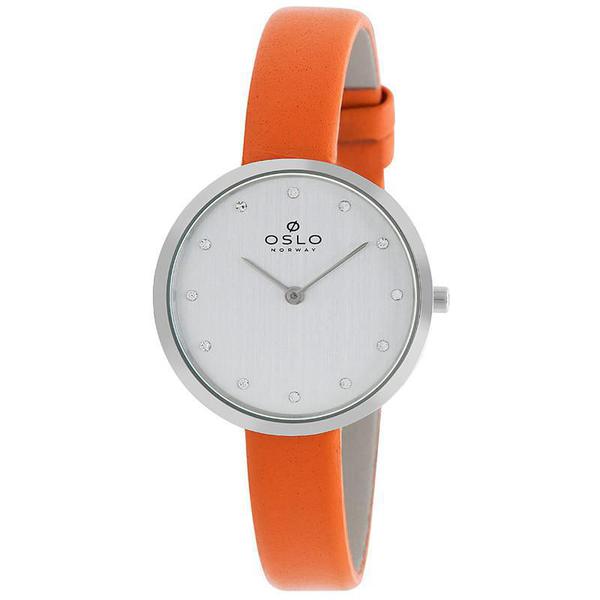 Relógio Oslo Feminino Cinza e Laranja - OFBSCS9T0003