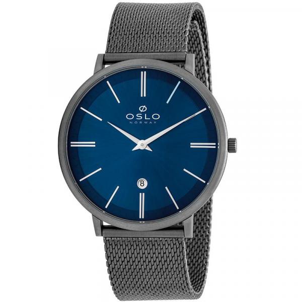 Relógio Oslo Masculino Preto e Azul - OMBTTSOR0001