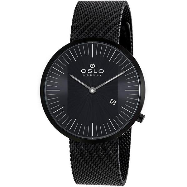 Relógio Oslo Masculino Preto Moldeo Mesh - OMPSSS9U0005