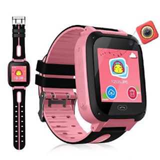 Crianças Relógio Inteligente Anti-lost Sos Rastreador Smartwatch Infantil Idoso - Rosa - Lx