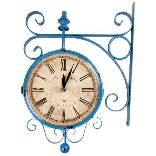 Relógio para Decoração Vintage Retrô Modelo Estação de Trem de Paris - Números Romanos