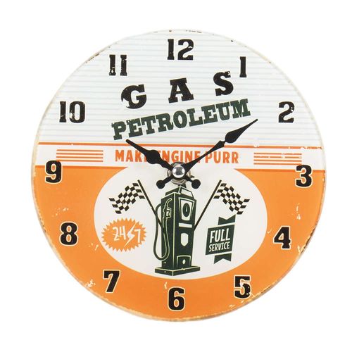 Relógio para Mesa de Vidro - Petroleum - 17 Cm