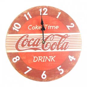 Relogio Parede 34Cm Coca Cola V.3421