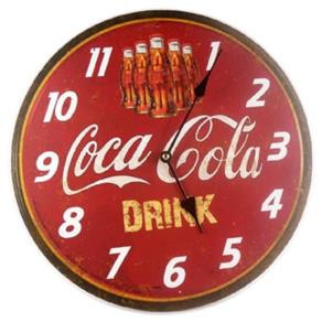 Relogio Parede 34Cm Coca Cola