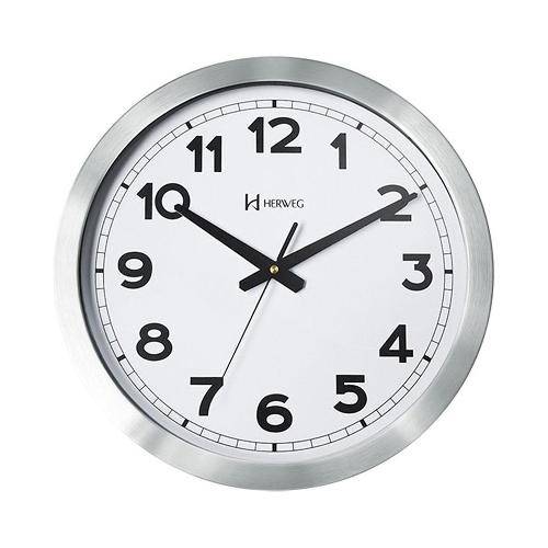 🏷️【Tudo Sobre】→ Relógio Parede Herweg 6713 079 Aluminio 40cm
