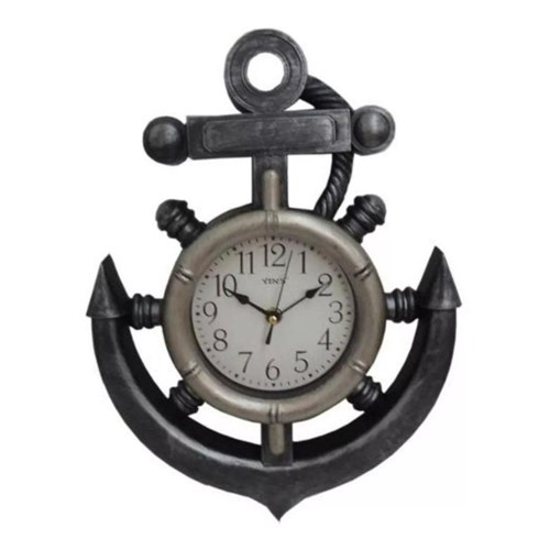 Relógio Parede Âncora Decorativo Marítimos Anchor Watch