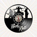 Relógio Parede Bandas Rock n Roll Musica Vinil Retrô Vintage