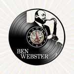 Relógio Parede Ben Webster Bandas Jazz Musica Vinil LP Arte