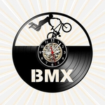 Relógio Parede Bicicleta BMX Mountain Bike Esportes Vinil LP