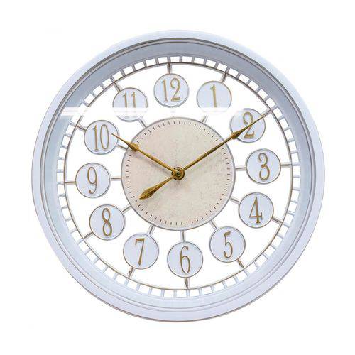 Relógio Parede Branco 30x30cm