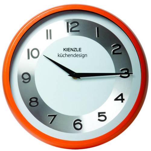 Relógio Parede Carrot 30cm Cozinha Laranja Novo Kienzle