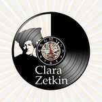 Relógio Parede Clara Zetkin Vinil LP Decoração Industrial