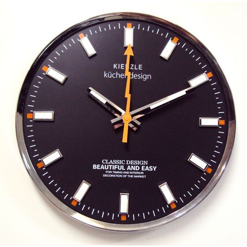 Relógio Parede Classic 33cm Silencioso Cromado Kienzle