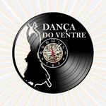 Relógio Parede Dança do Ventre Música Vinil LP Decoração