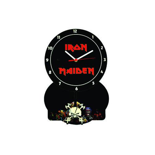 Relógio Parede de Pêndulo - Iron Maiden