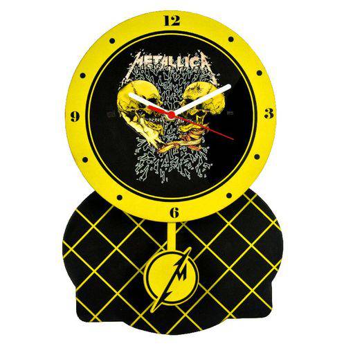 Relógio Parede de Pêndulo - Metallica