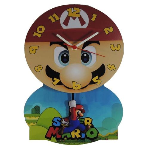 Relógio Parede de Pêndulo - Super Mario