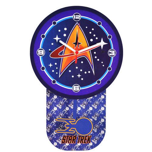 Relógio Parede Decorativo de Pêndulo - Star Trek