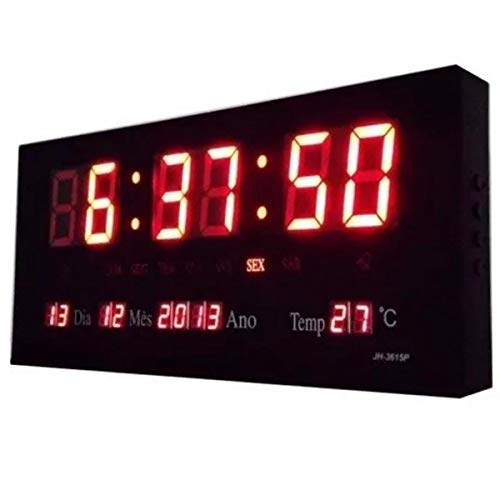 Relógio Parede Digital Led Painel Grande Comércio Clock Sign